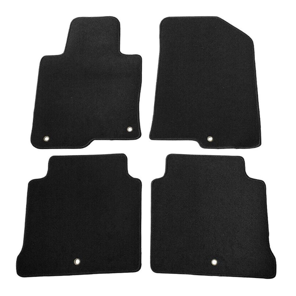 For 2020 Optima EX Premium Sedan Floor Mats Carpet Front & Rear Black 4PC-Nylon