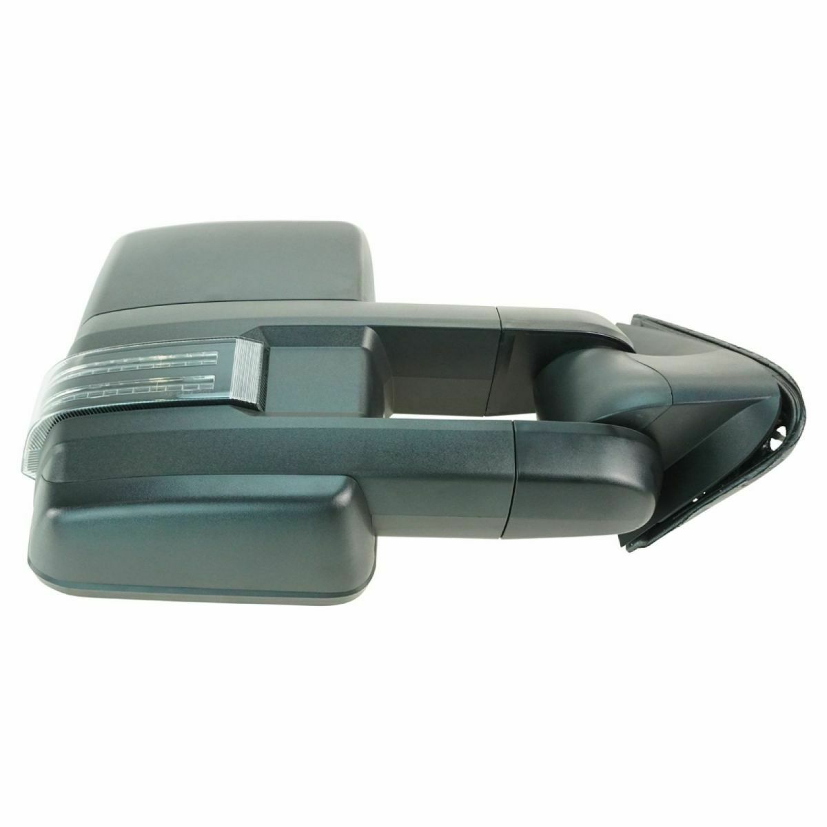 Towing Mirror Manual Smoked Signal LED Spotlight Pair For Truck