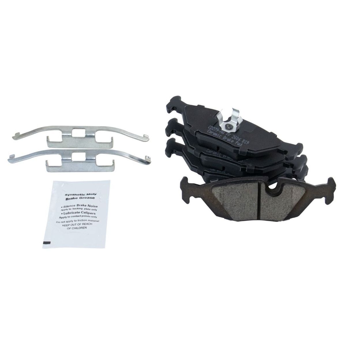 Front & Rear Ceramic Disc Brake Pad Kit For 1991 BMW 318i Base Convertible 318e