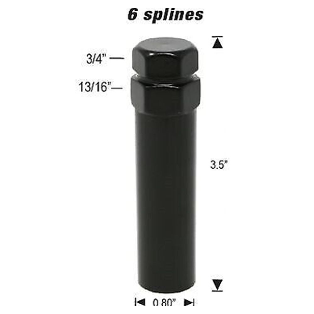 20 LUG NUTS TUNER SPLINE DRIVE ACORN 1/2 CHROME 1/2-20 WHEEL NUT +1 KEY TOOL