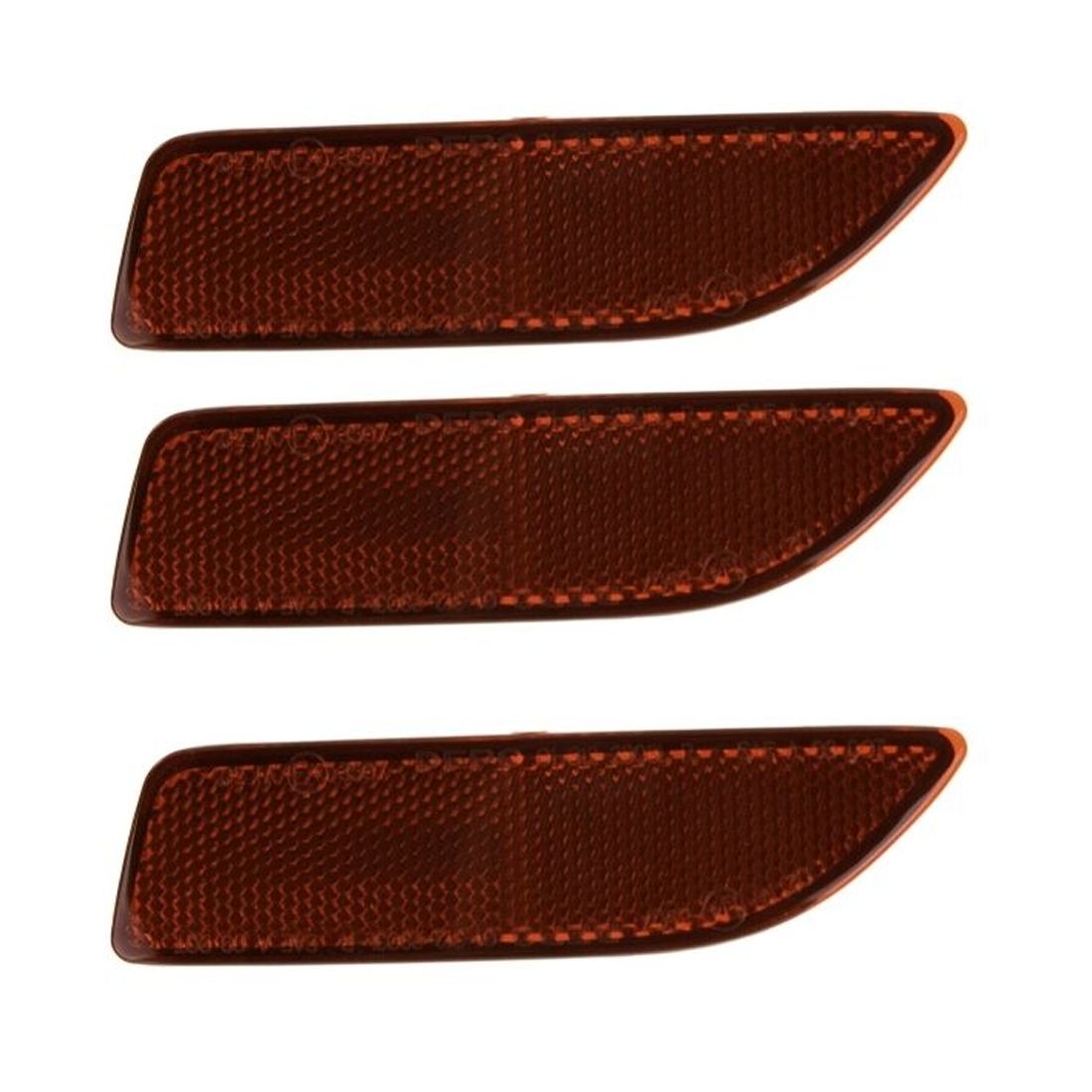 3 Sets Of - For Toyota Bumper Face Bar Reflector Light Lamp Rear Driver Left Side