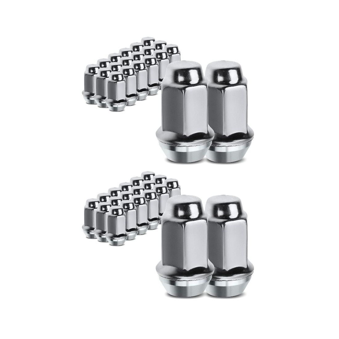 2 Sets Of - 1/2-20 Front & Rear Wheel Lug Nut Explorer Dodge Challenger Lincoln