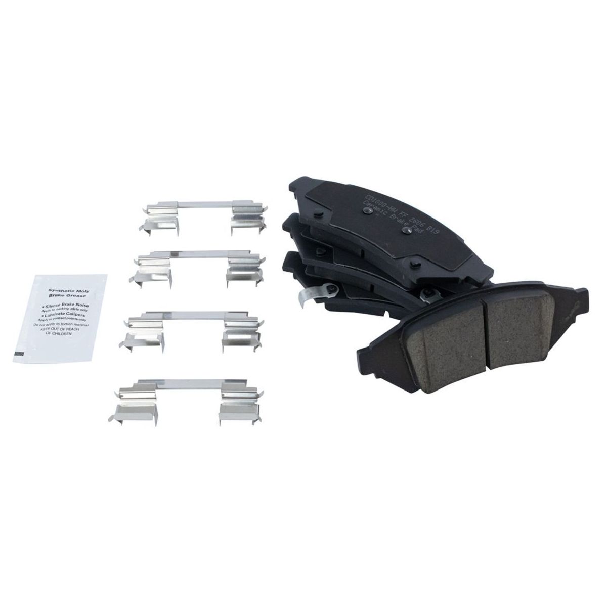 For Pontiac 2004 Grand Prix GT1 Sedan Front & Rear Ceramic Disc Brake Pad Kit
