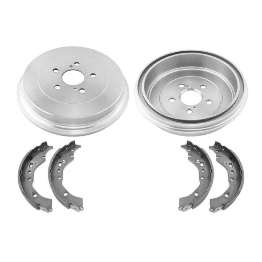 Rear Brake Drums & Brake Shoes Springs 4pc Kit For Toyota 2009-2015 Corolla