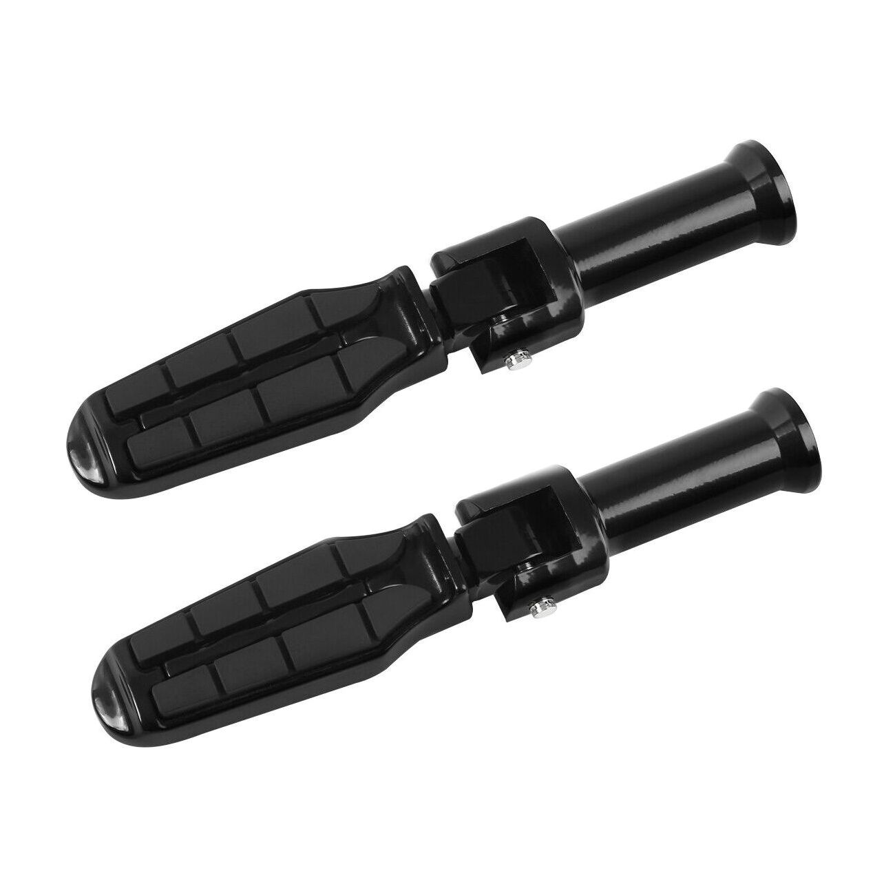 Black Rear Passenger Foot Pegs For Harley-Davidson Street Bob FXBB
