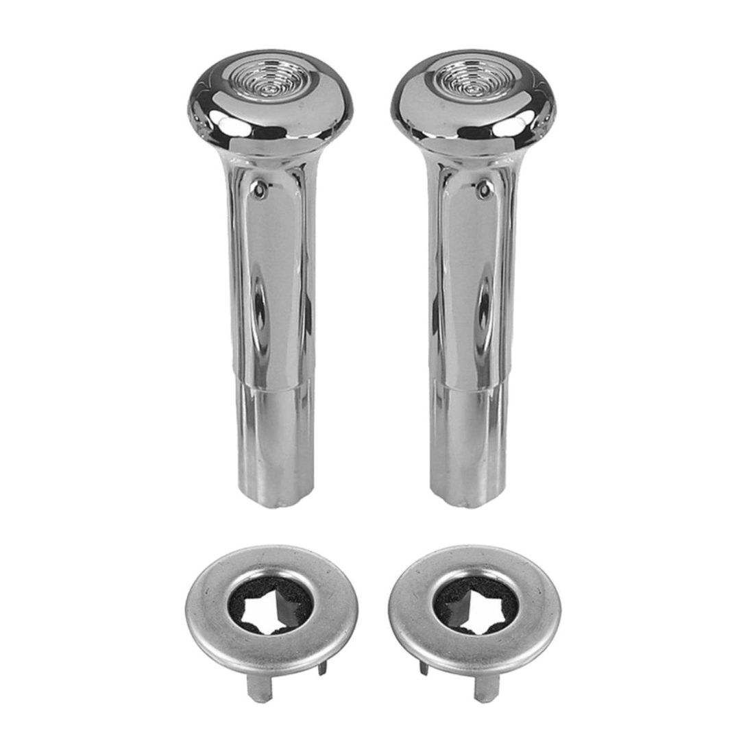 Smooth Chrome Door Lock Knob Set For Buick Cadillac Chevy Oldsmobile Pontiac 442