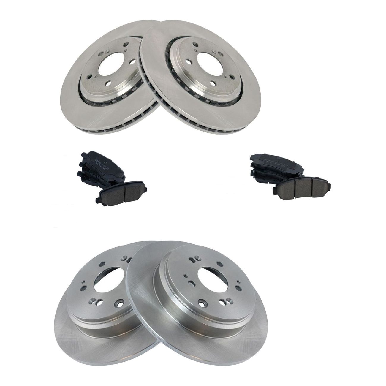 For Honda Odyssey Front & Rear Ceramic Pads Rotors Drums & Brake Shoe Kit Set