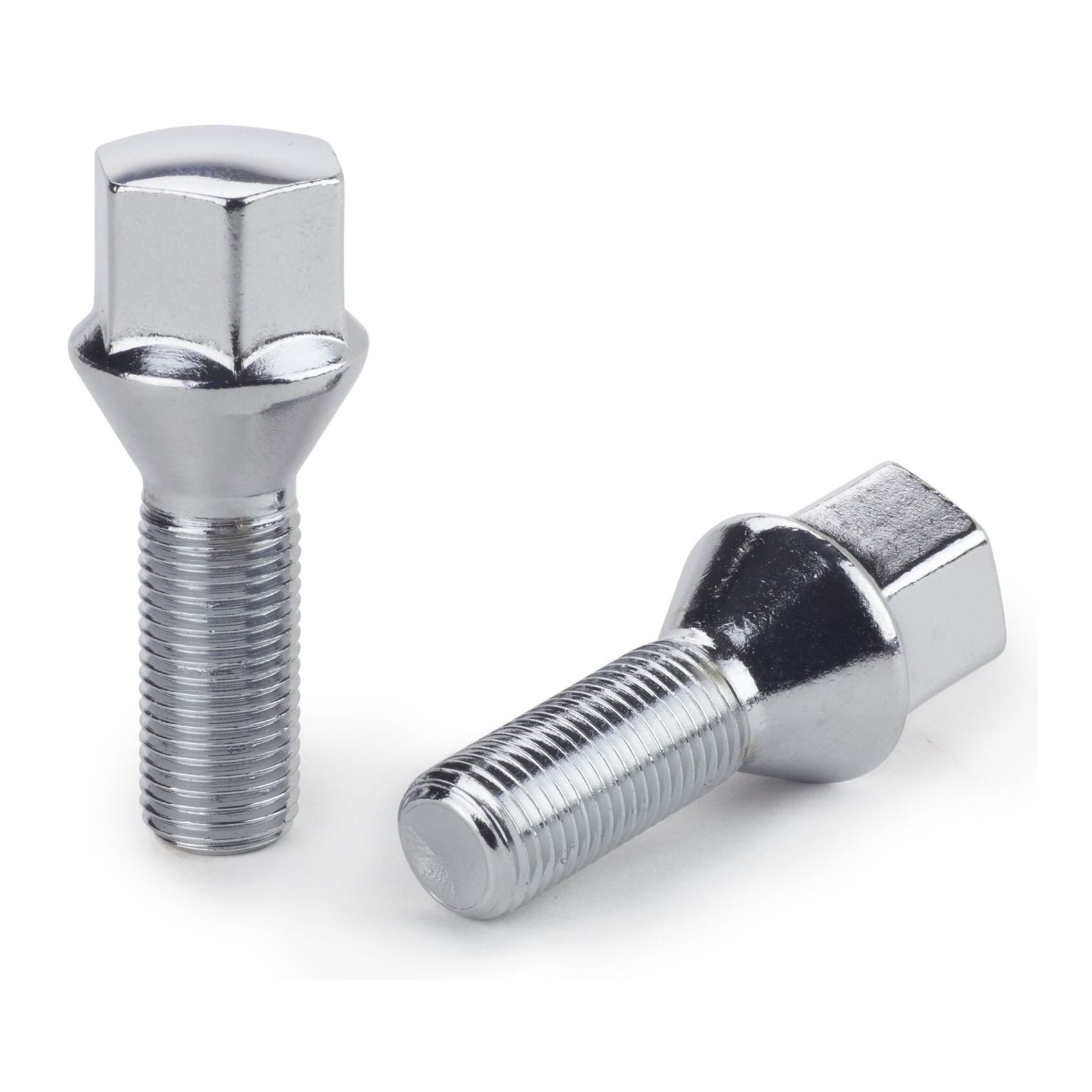 2 Sets Of - Wheel Lug Bolts 14x1.25 Chrome Conical Cone Seat Stud Bolt 23mm Shank