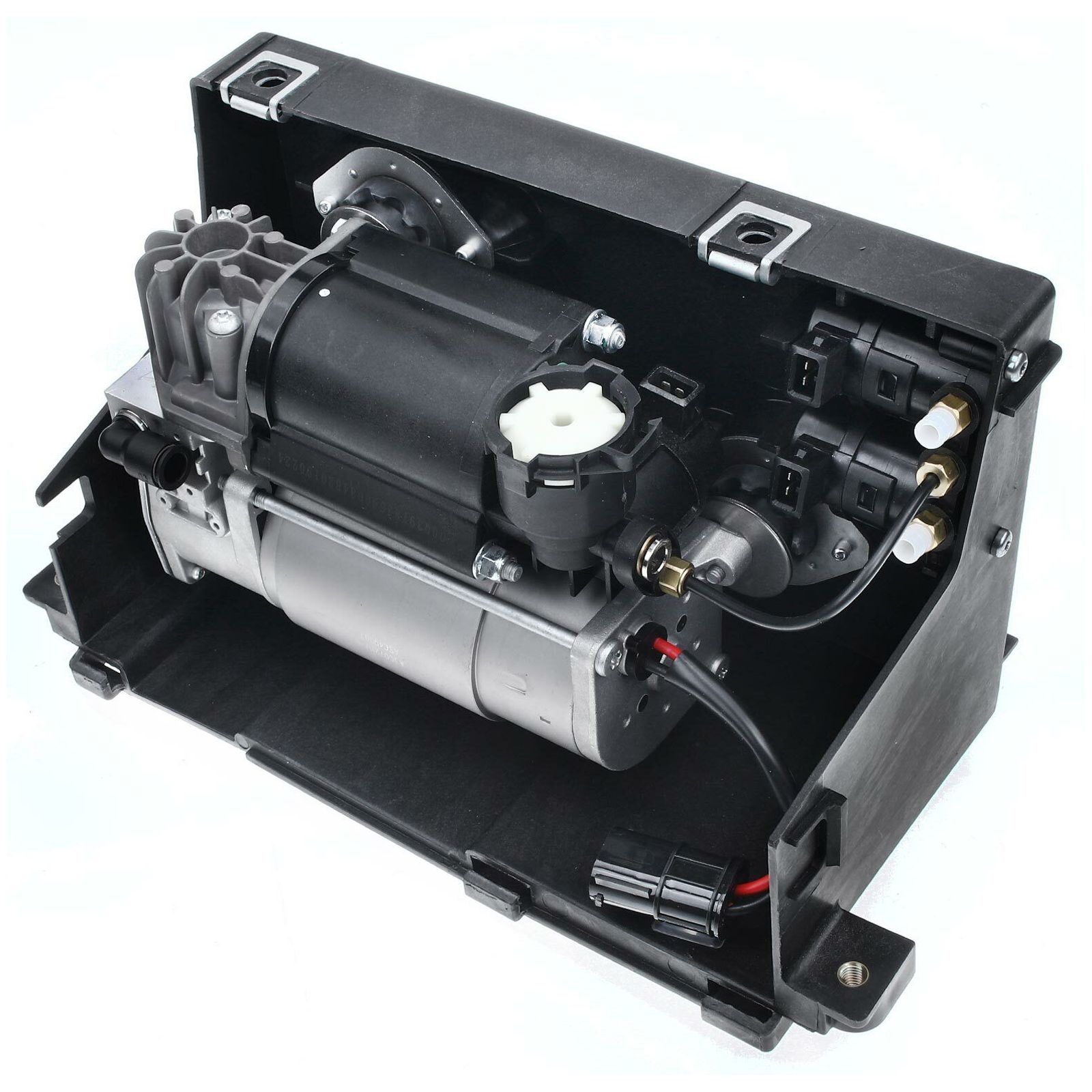 Air Suspension Compressor With Bracket & Solenoid For Land Rover Discovery 98-04