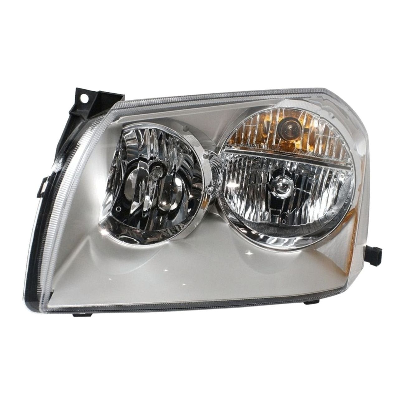 Headlight For 2005-2007 Dodge Magnum Wagon Left Chrome Housing With Bulb