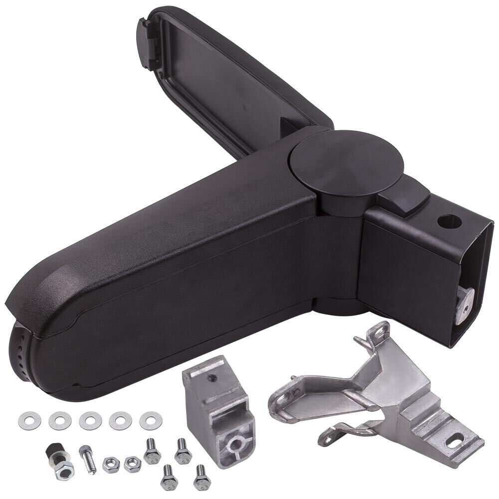 Center Console Leather Armrest With Leatherette Padding For VW Golf Jetta Bora