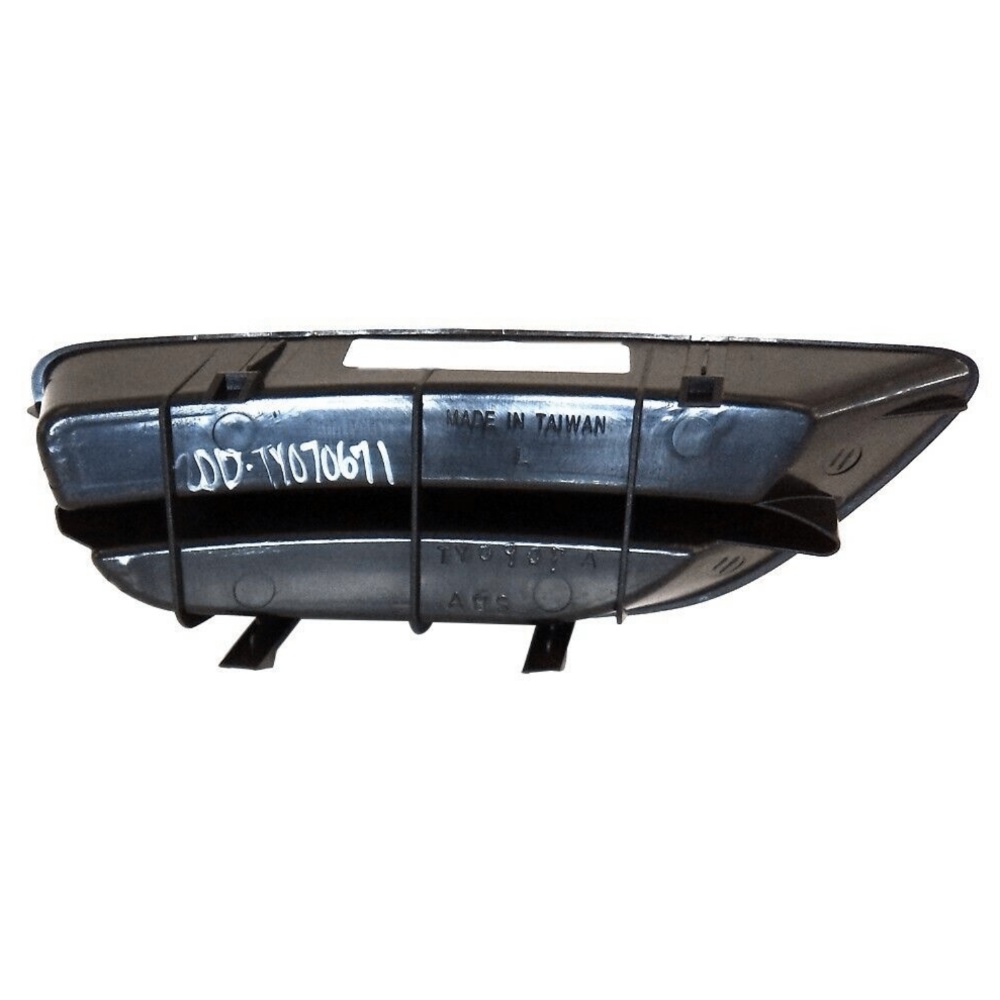 Left Side Black Fog Lamp Cover Trim Bumper Insert For 01-02 Toyota Corolla Sedan