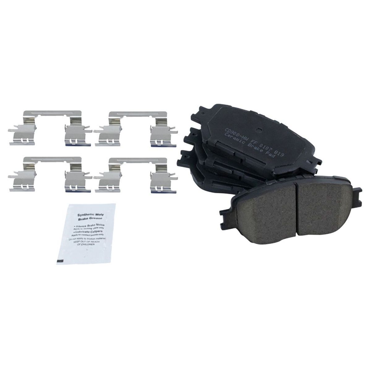 For GS300 IS250 Brake Rotor & Ceramic Pad Front & Rear Kit W/Chemicals