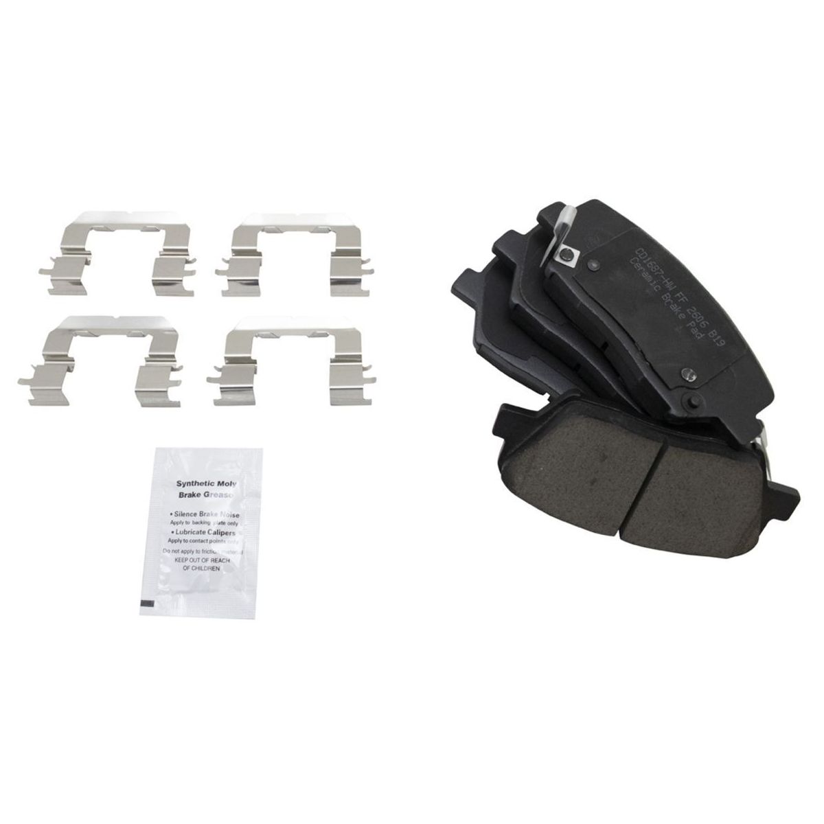 For 10-12 Santa Fe Front & Rear Premium Ceramic Brake Pad & Coated Rotor Kit