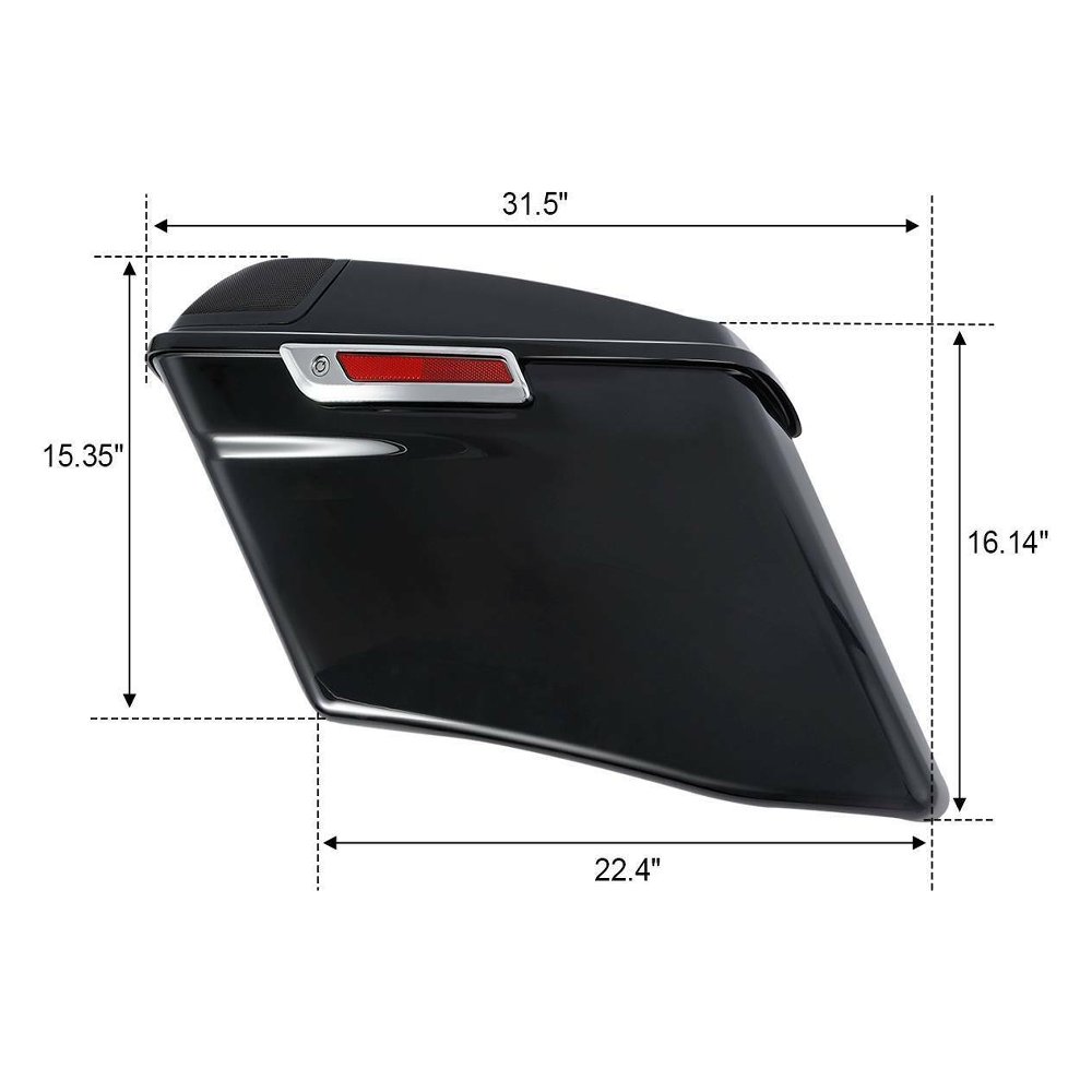 4" Stretched Saddlebag Rear Fender For Harley-Davidson CVO Street