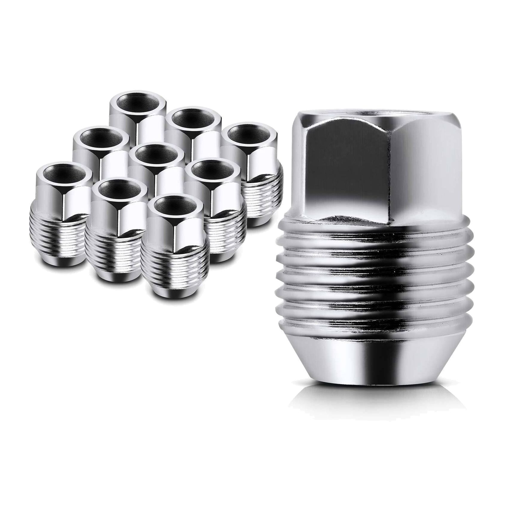 10xM12-1.5 Front / Rear External Thread Wheel Lug Nut For Chevy Impala GMC Dodge