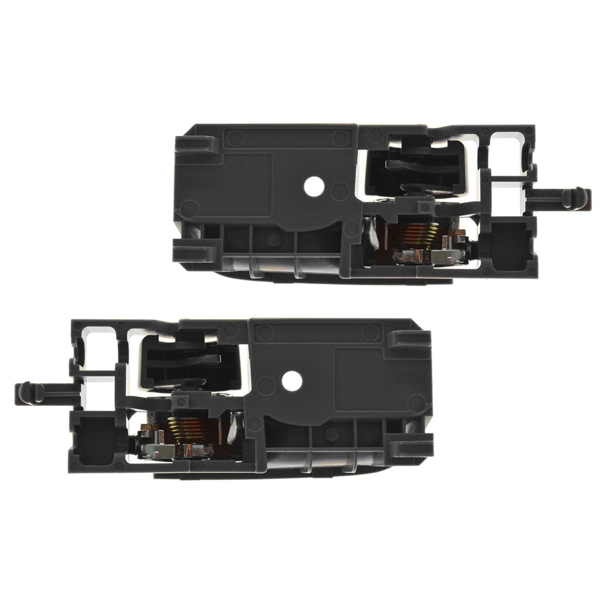 Gray & Chrome Inside Interior Inner Door Handle Pair Set For 03-08 Corolla Sedan