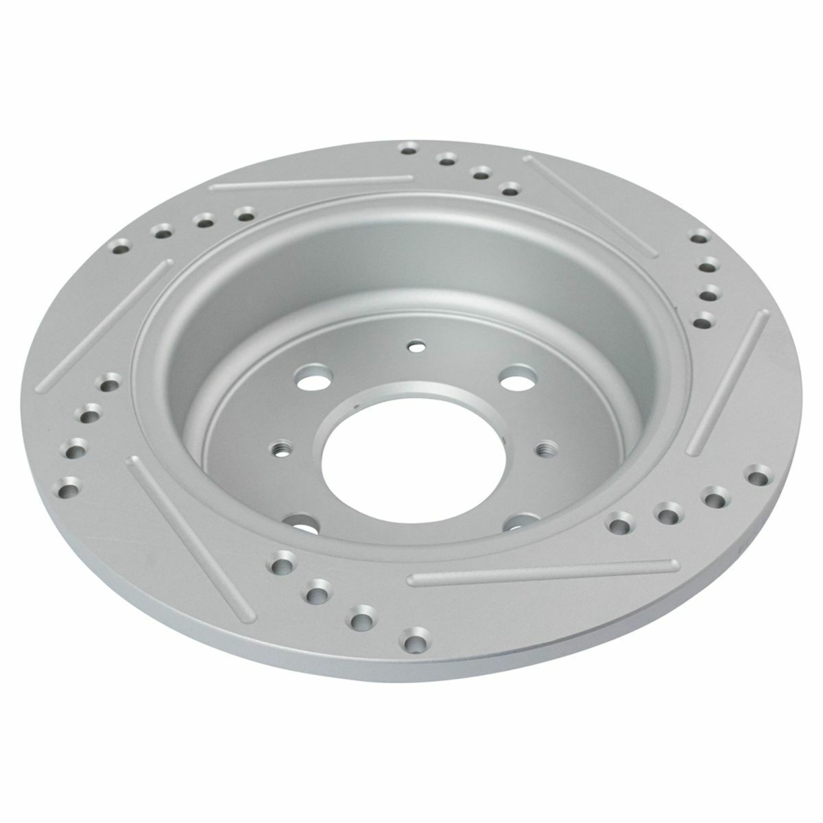 Brake Rotor Performance Drilled Slotted Rear Pair Set For Acura Honda