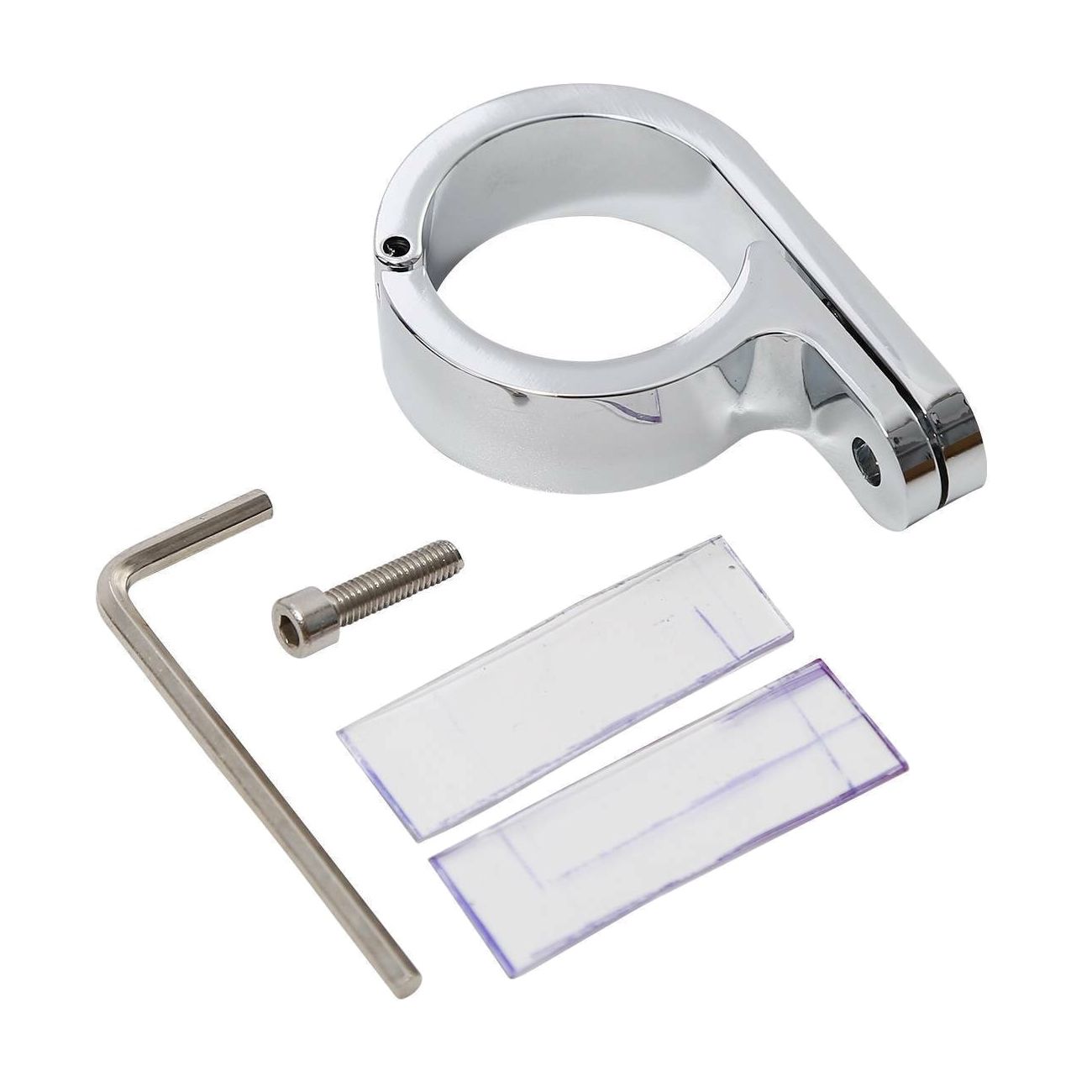 For 1983-2008 Dyna 1 1/4" 32Mm Chrome Universal Handlebar Mounts Clamp Clock