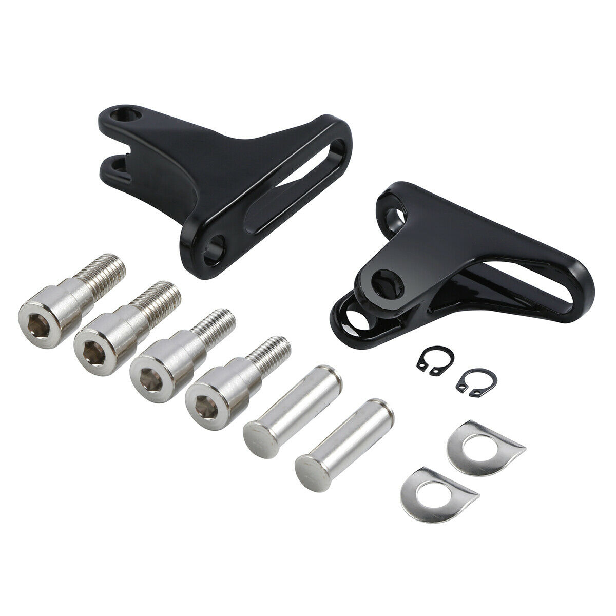 Black Rear Passenger Footpeg For 1993-2022 Harley-Davidson