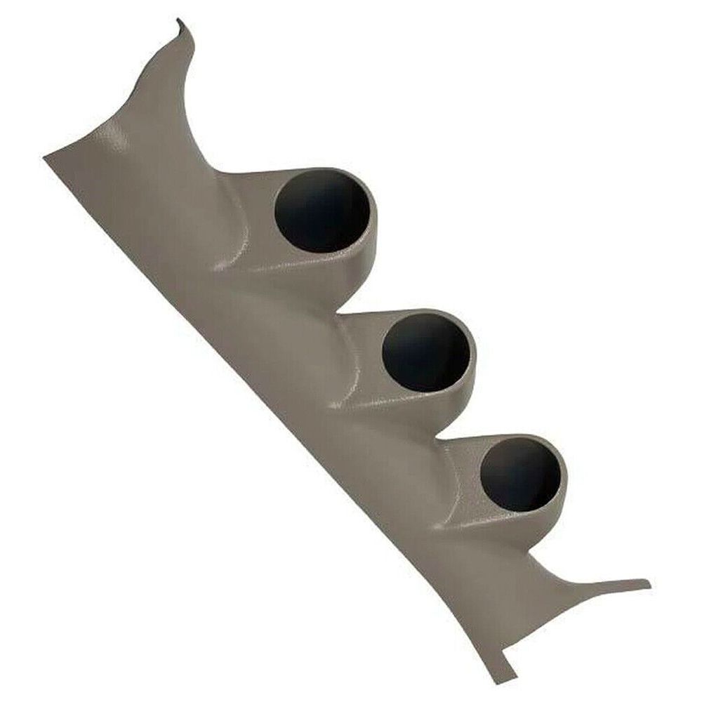 Gray Triple Gauge 52mm Pillar For 05-10 300 06-10 Charger 05-08 Magnum