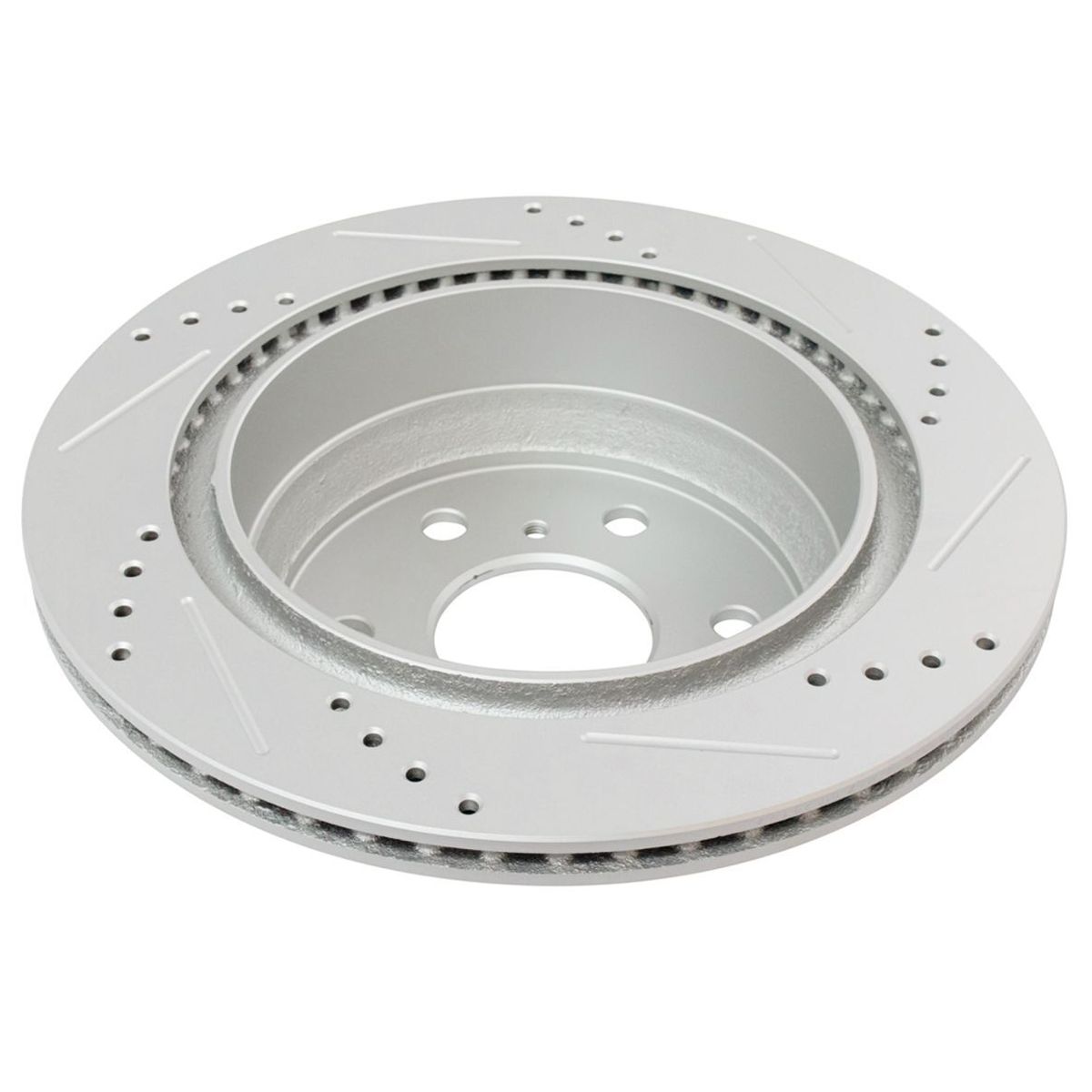Rear Ceramic Brake Pad & Cross Drilled Rotor W/Chemicals