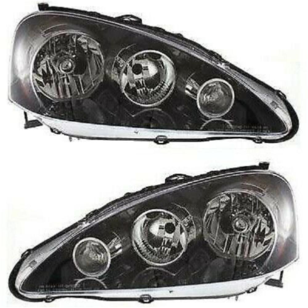 Headlights Headlamps Left & Right Pair Set For 05-06 RSX Base 05-06 RSX Type-S
