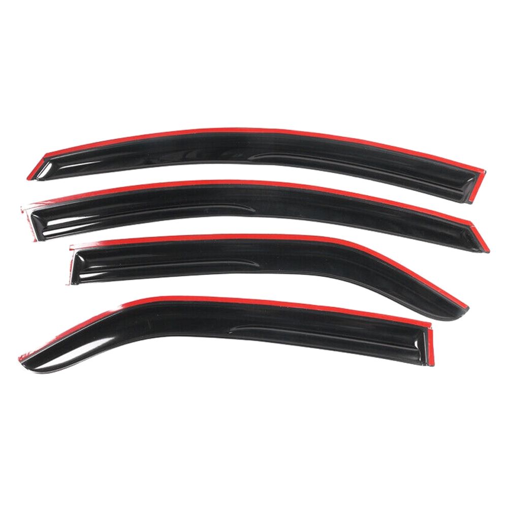 Fits 09-13 Kia Forte Sedan Mugen Acrylic Smoke Window Visors Sun Rain Guard 4PCS