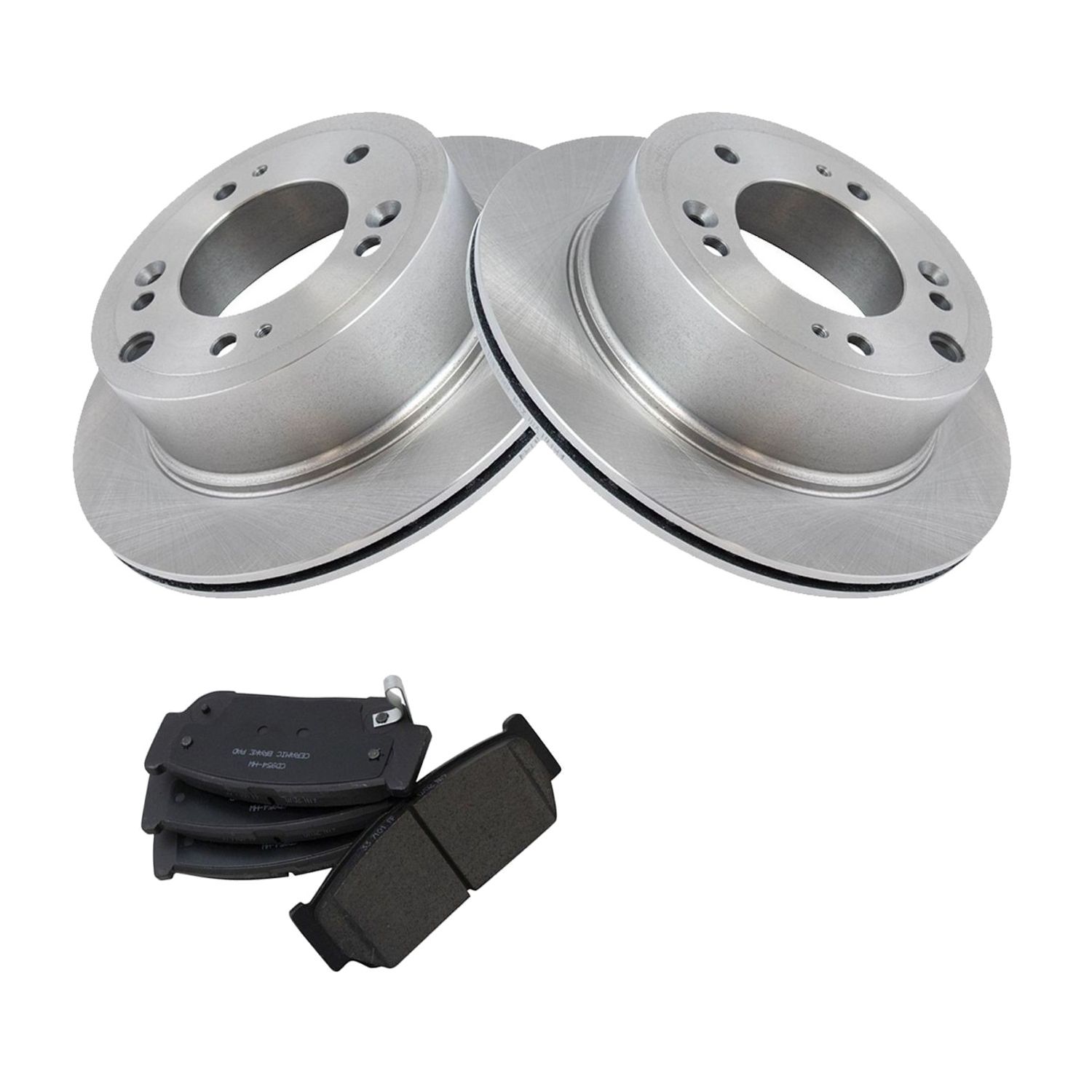 For 03-06 Sorento Sport Utility Rear Ceramic Disc Brake Pad & Vented Rotor Kit