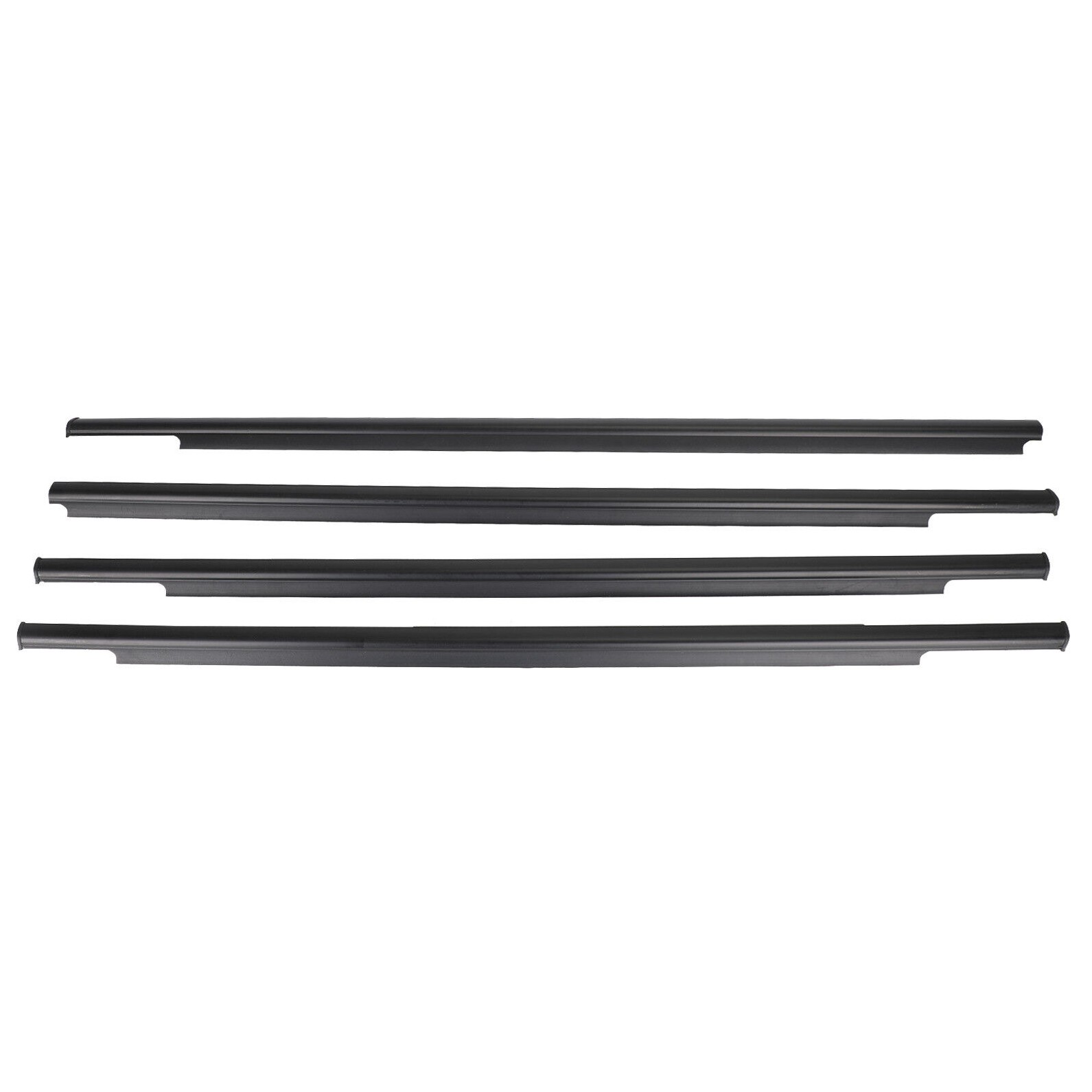 4xCar Outside Window Weatherstrip Seal Belt Moulding For 2006-2012 Outlander UE