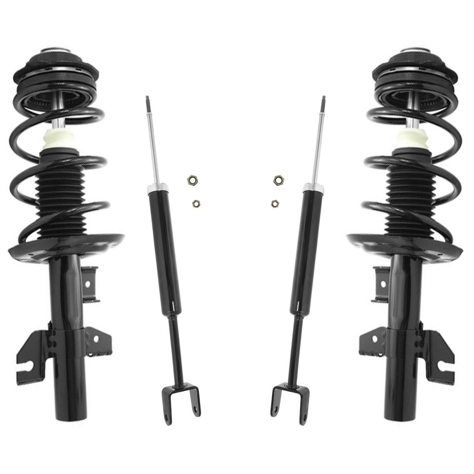 Front Complete Coil Spring Struts & Rear Shocks For Dodge Dodge Dart Aero 13-16