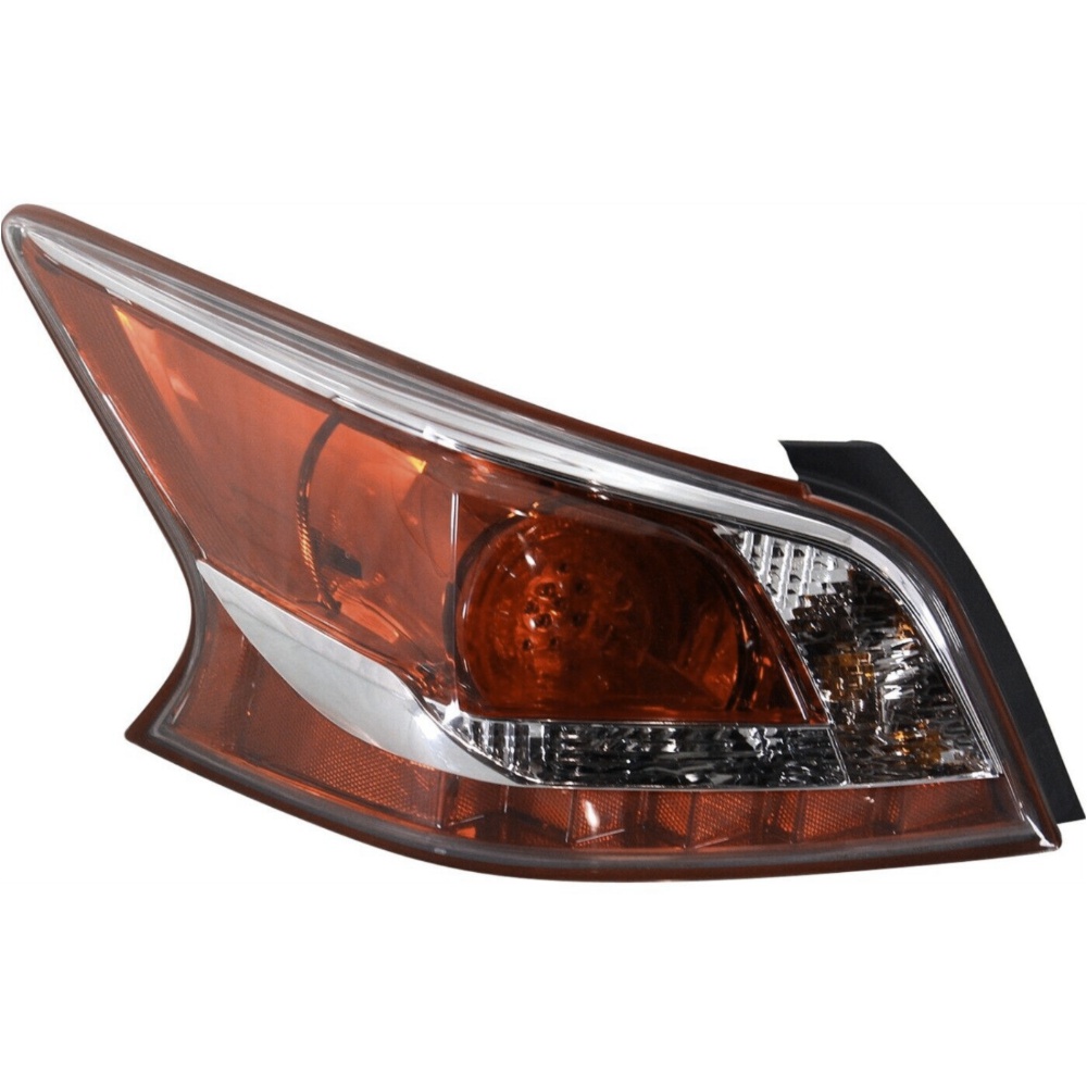 LED Tail Light Set For 2013-2014 Nissan Altima Clear & Red Lens W/ Bulbs 2Pcs