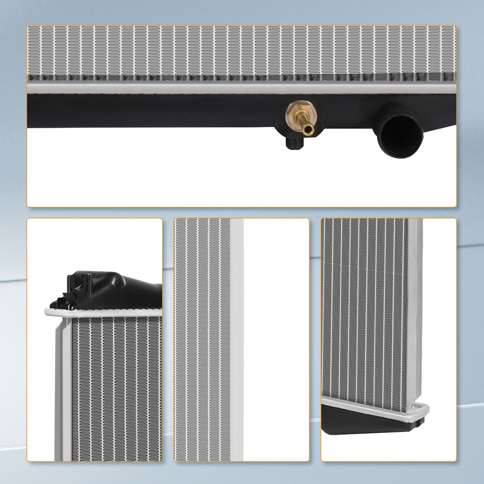 Aluminum Radiator For 86-94 D21 SE Extended Cab Pickup A86490-10164123 2.4L L4