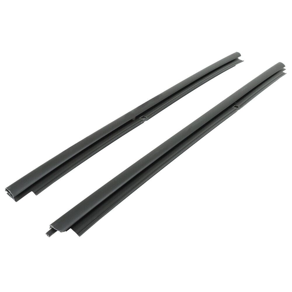 For Cadillac 2002-2006 Escalade Set Of 2 Front Outer Window Sweep Pair Black
