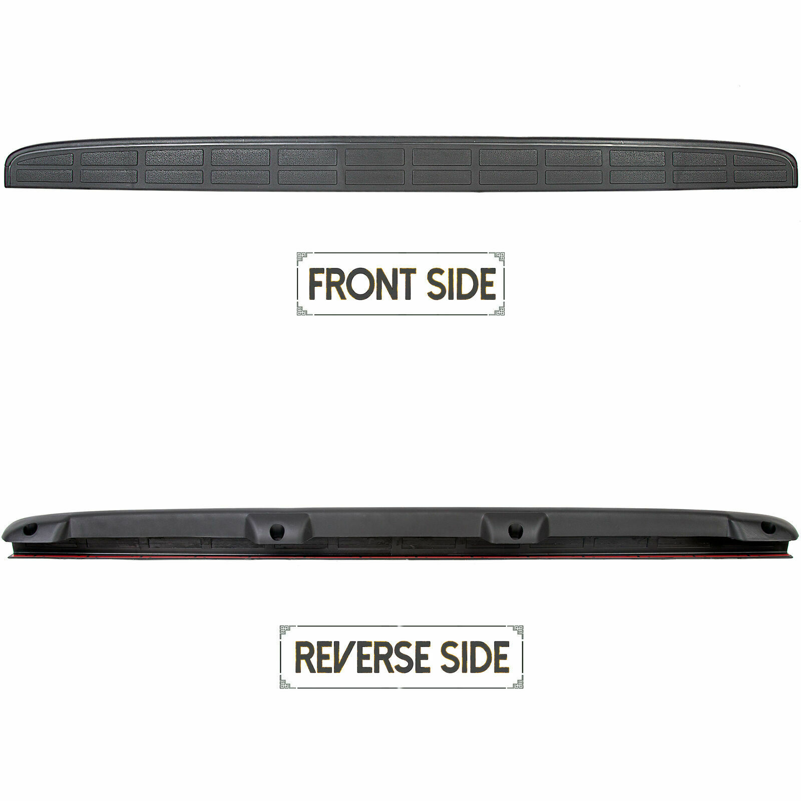 3 Sets Of - Tailgate Spoiler Cap Molding Top Protector For Classic Sierra Silverado