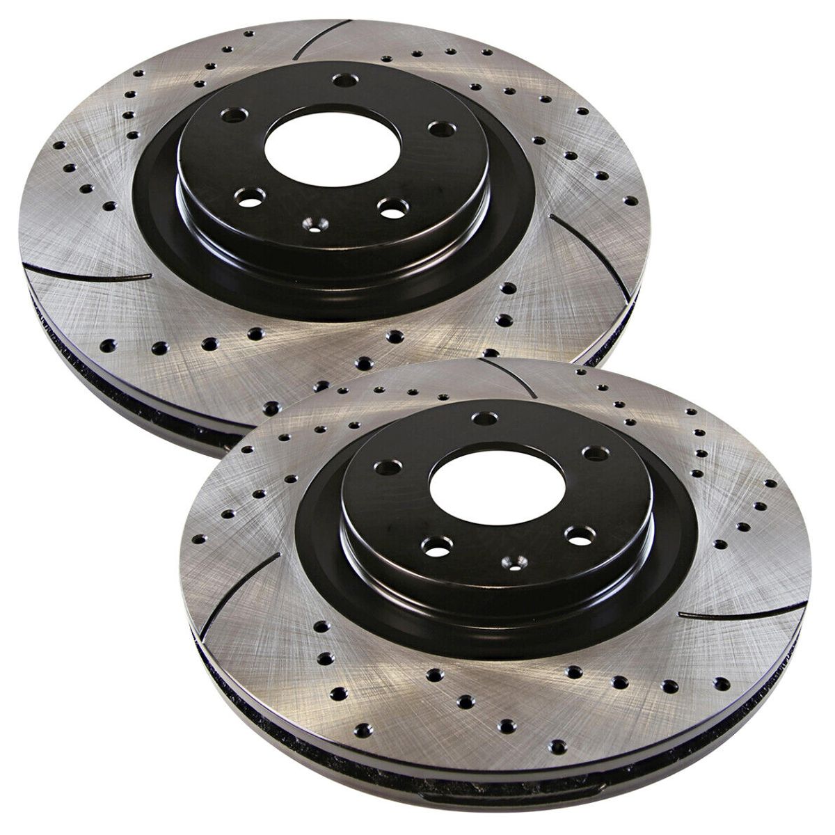 Front Drilled Slotted Brake Rotors 2 For Lincoln MKZ 2013-2020 Ford Fusion