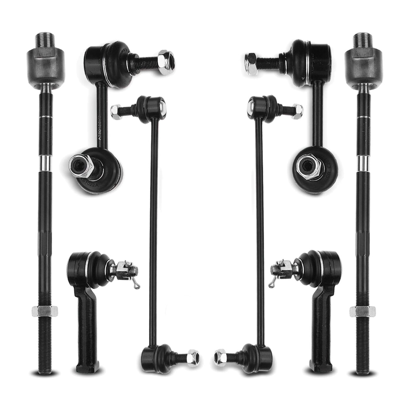 8x Front & Rear Sway Bars End Tie Rod Ends Kit For Honda CR-V L4 2.4L 2007-2011