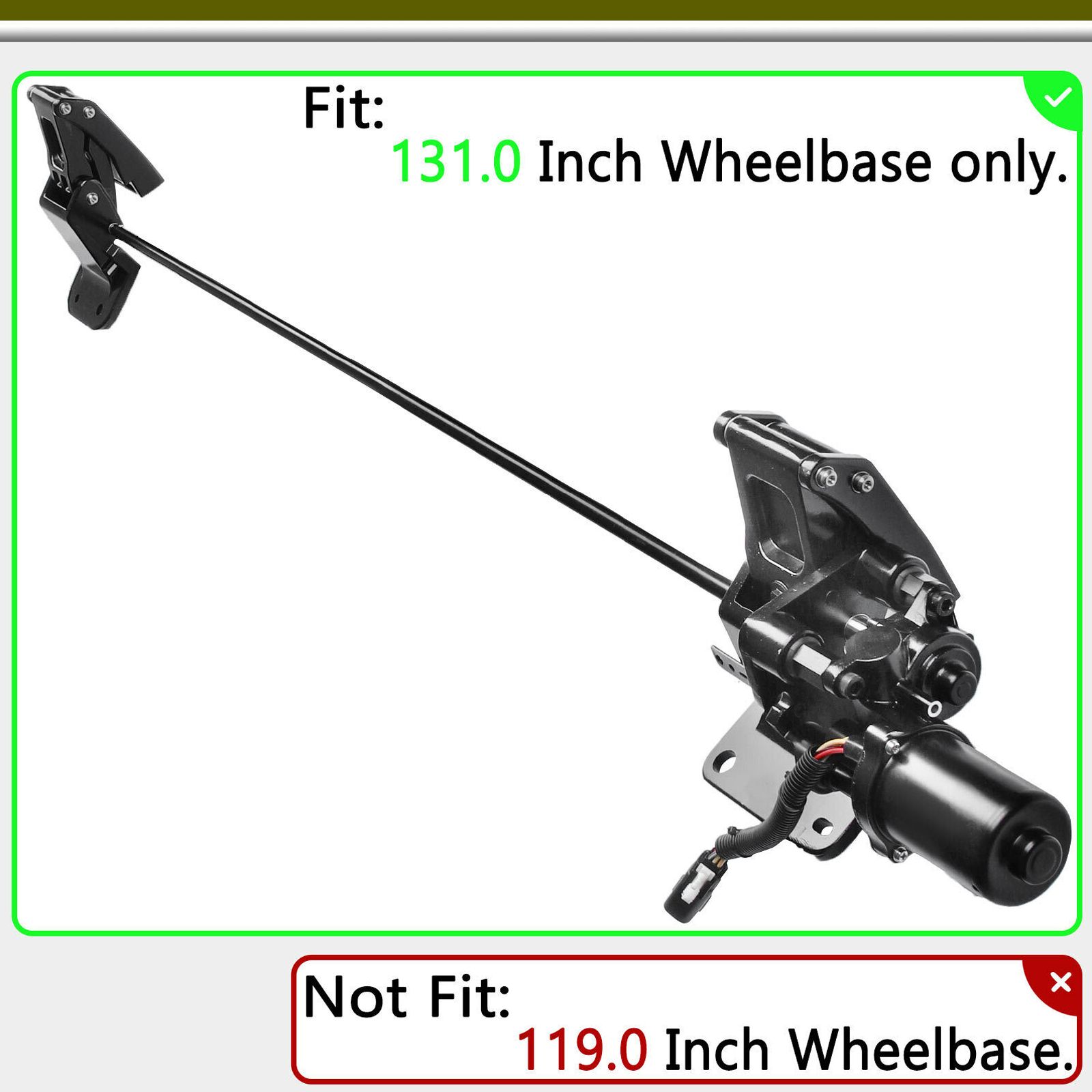 Right Side Running Board Motor W/Bracket For 16-17 Expedition EL SSV 131.0"WB