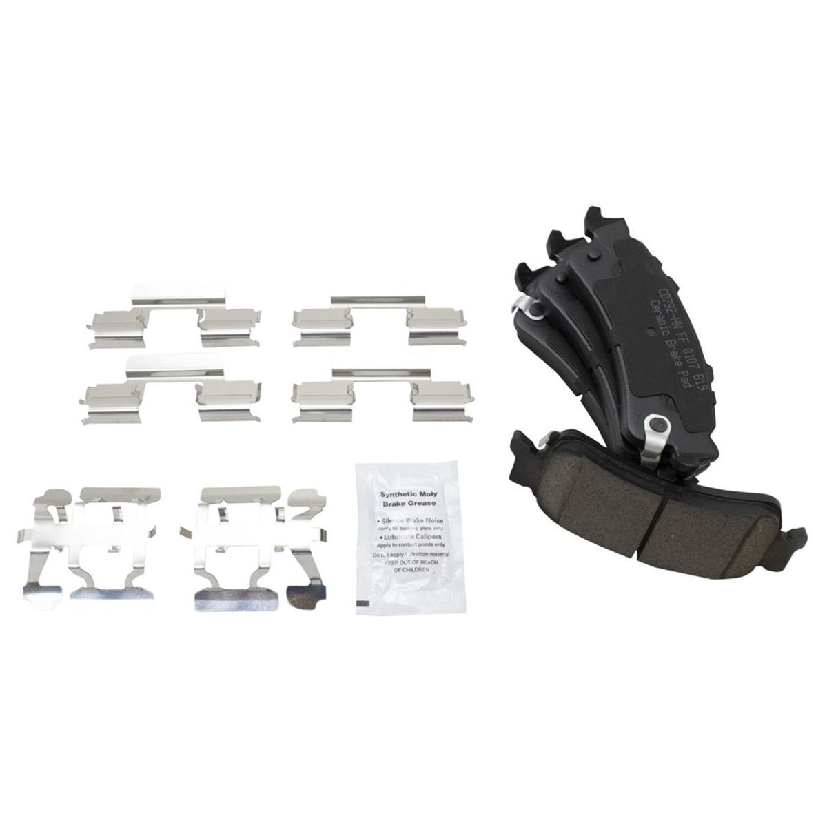 Rear Ceramic Disc Brake Pad Rotor Shoe & Backing Plate Kit For Chevy GMC