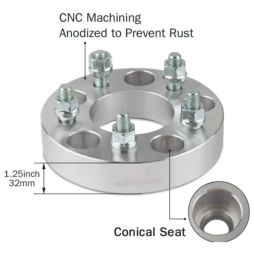 5X120 To 5x4.5 Wheel Adapters 1.25" Inch For 2019-2020 Acura MDX A-Spec 1pc