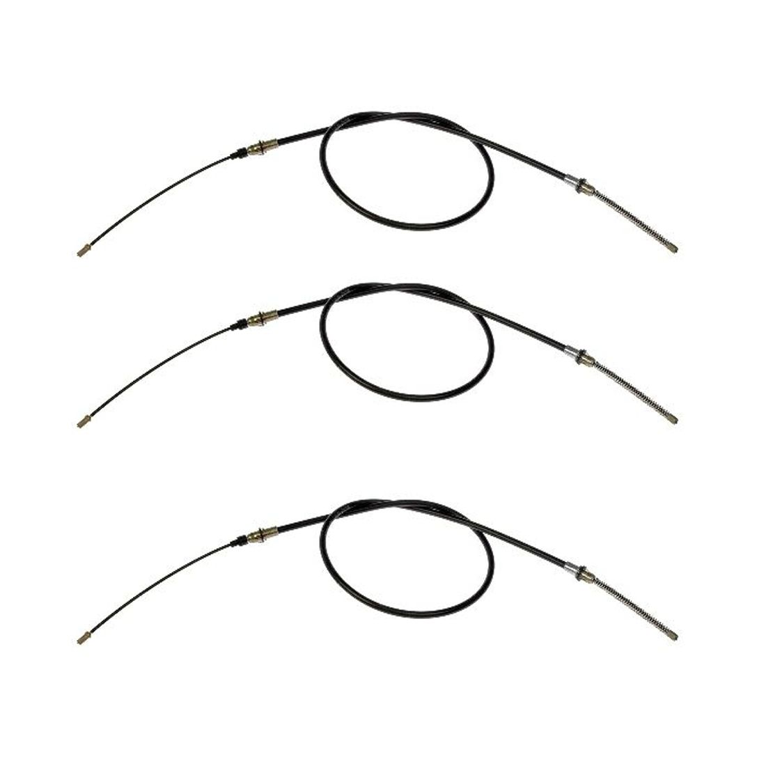 3 Sets Of - For 76-79 Ford F-100 Base Standard Cab Pickup Parking Brake Cable Rear