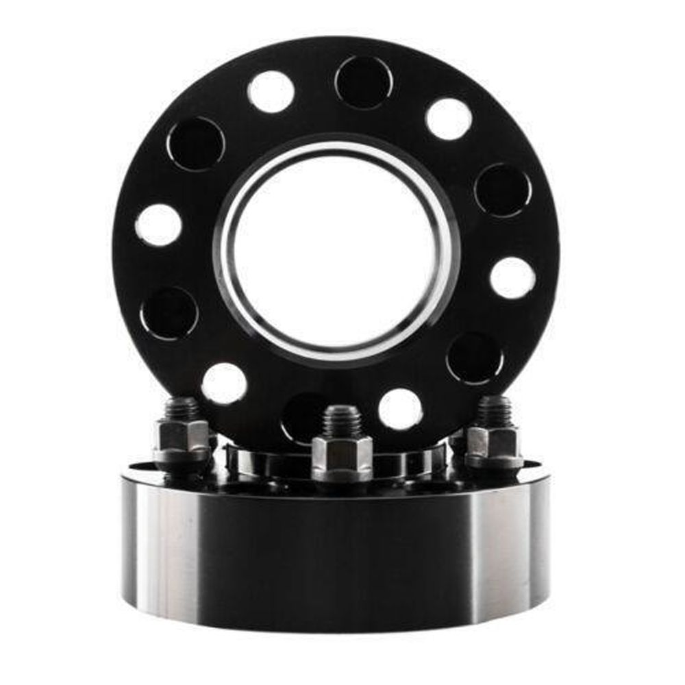 2pcs 2" 6x135 6 Lugs Black Hub Wheel Spacers 14x2 Studs 150
