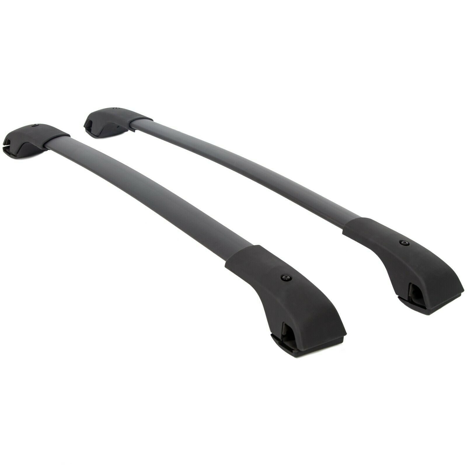 For 2018-2021 Subaru Crosstrek Aero-Style Black Roof Rack Cross Bar Set