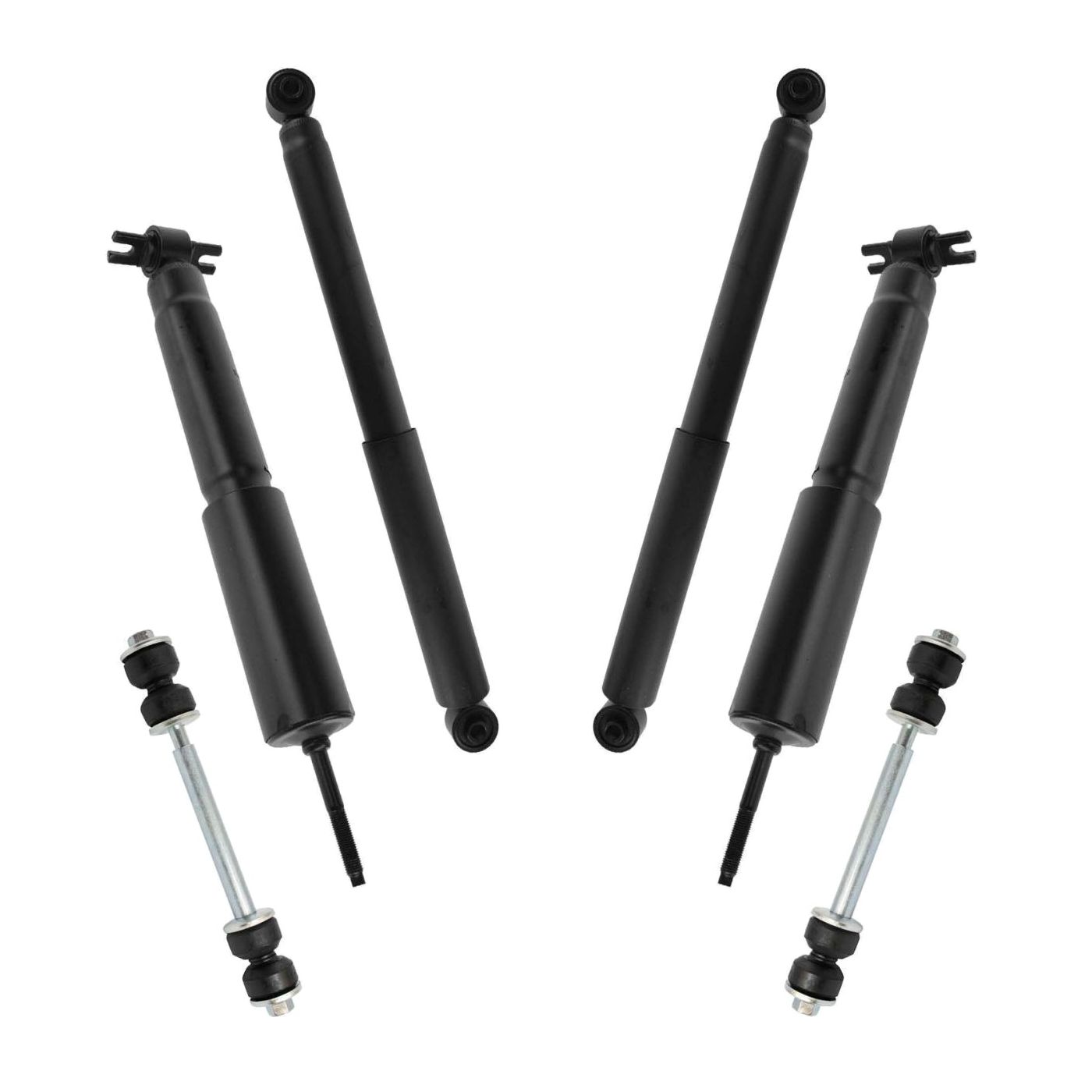For 99-06 Sierra 1500 Front Rear Shock Absorber Sway Bar Suspension Kit Set 6pc