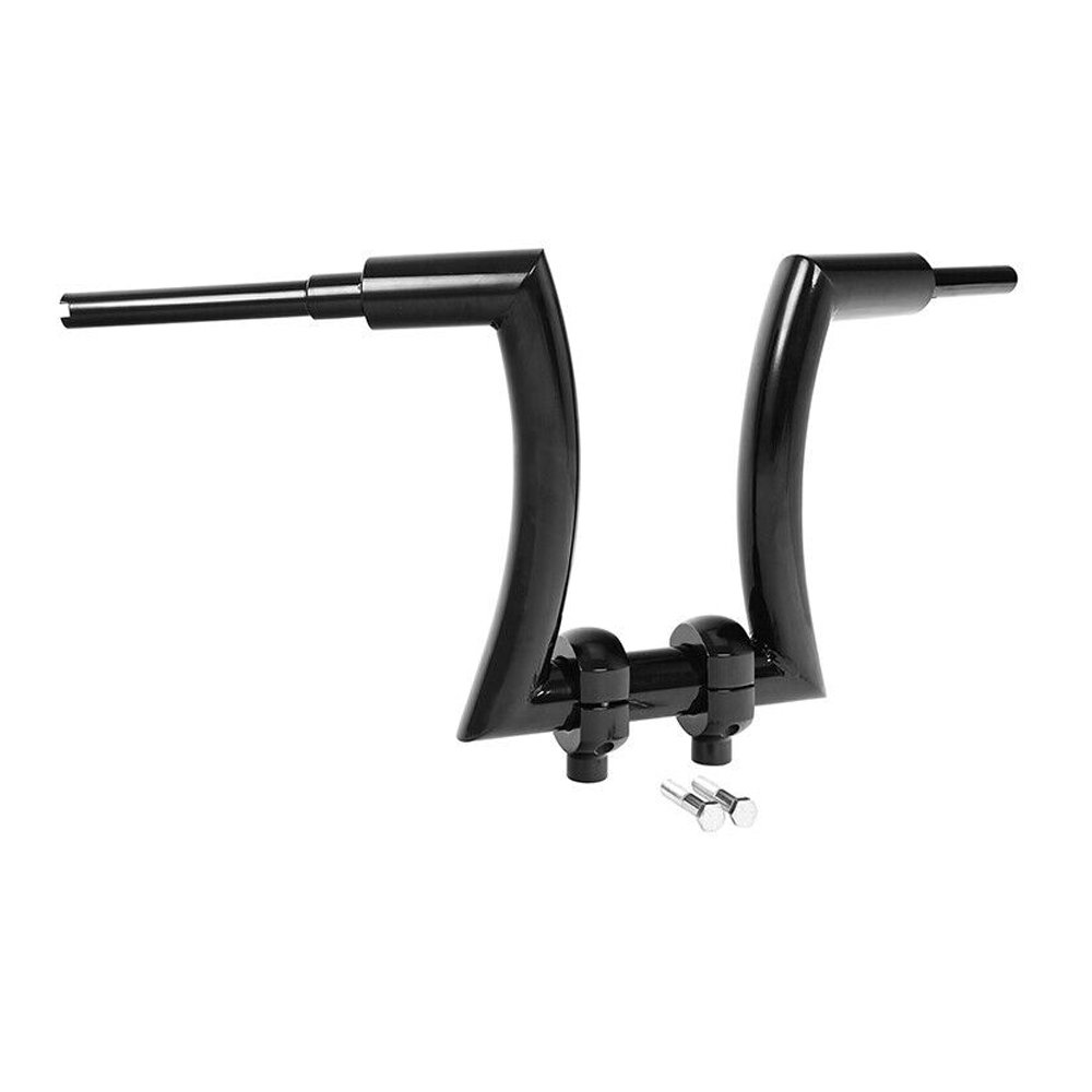 Black 16" Rise 2" Ape Hanger Handlebar & Risers For Harley-Davidson