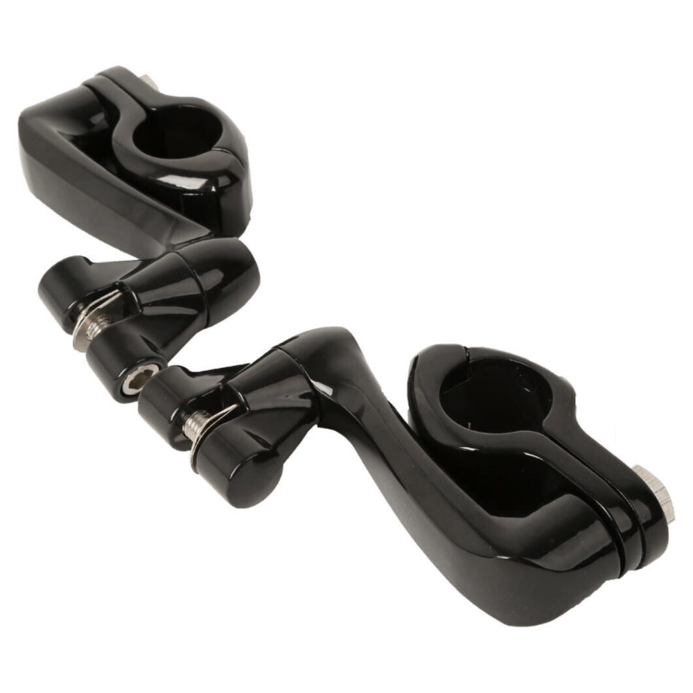 360 Adjustable Highway Foot Peg Mounting Fit For Harley 1 1/4" 32mm Engine Guard