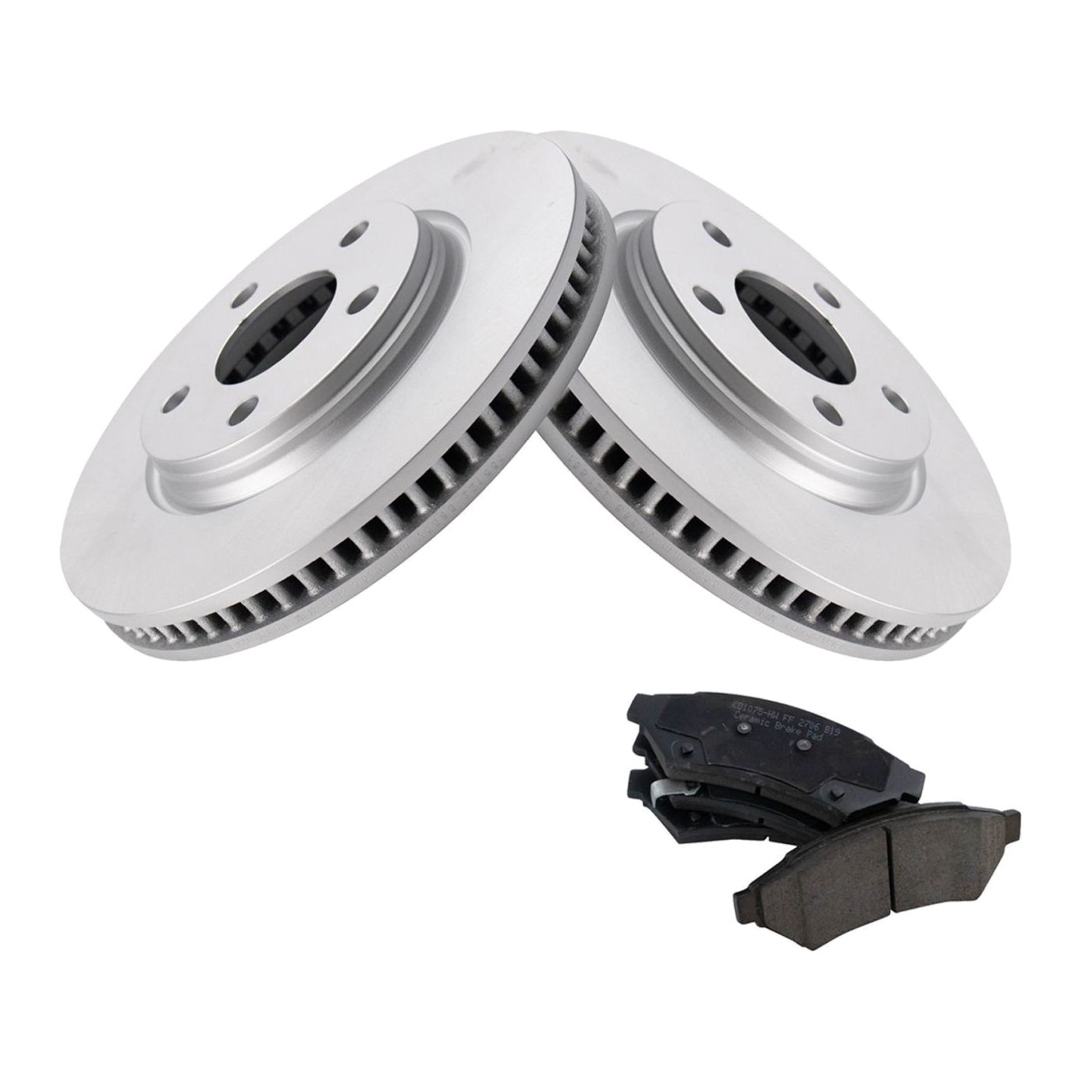For 2005-2008 LaCrosse CXL Front Ceramic Brake Pad & Coated Rotor Kit W/Fluids