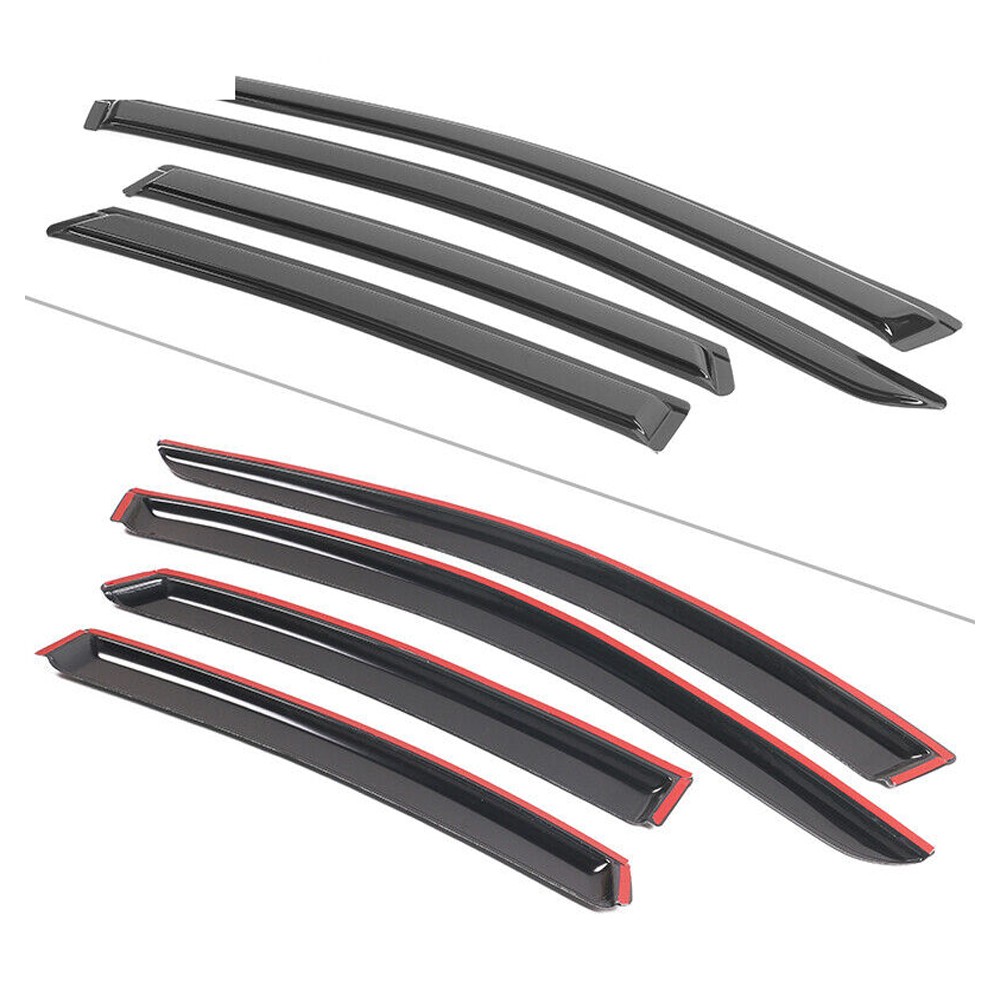 8 PCS - For Nissan 2013-2018 Altima Sedan Window Visors Rain Sun Guard Vent Pieces