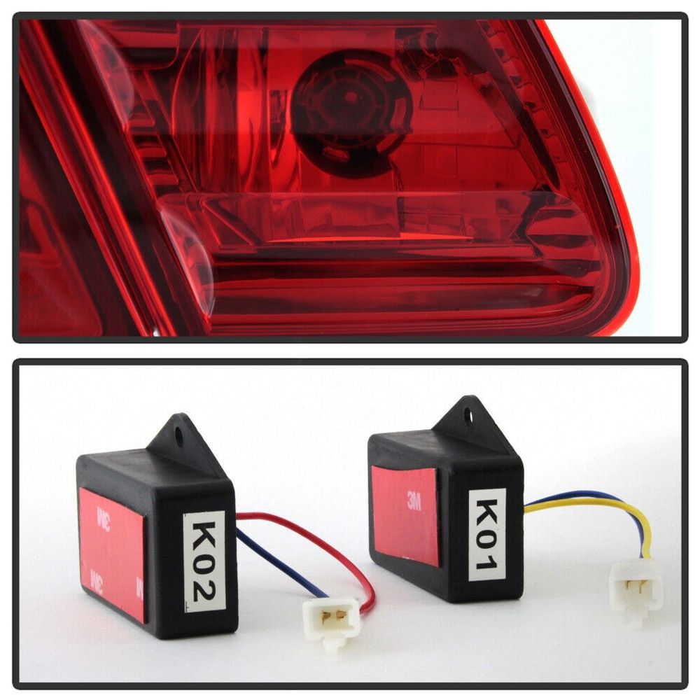 For 1996-02 Mercede-Benz W210 E300 E320 E430 E55 Red Clear LED Tail Lights Lamps