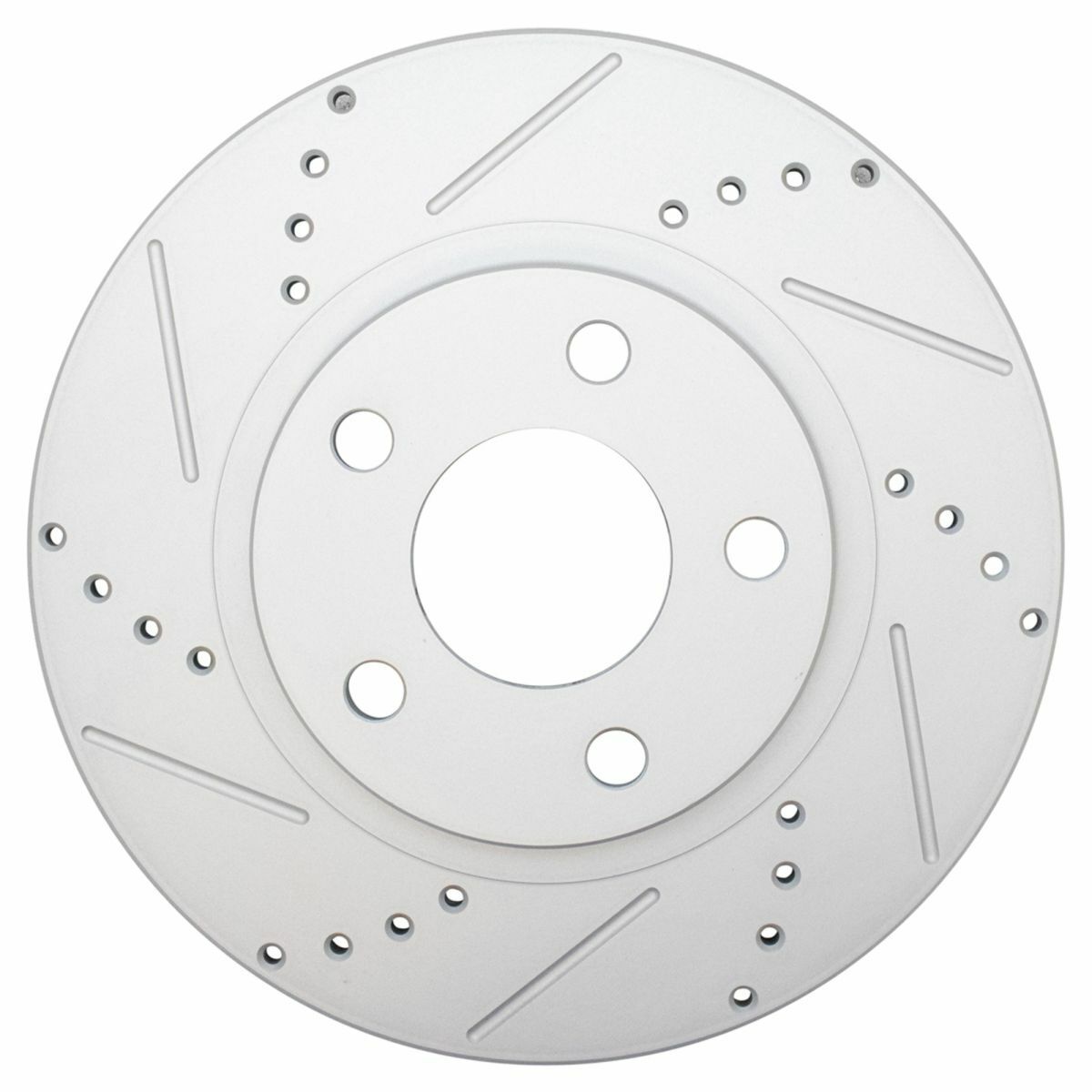 Brake Rotor Drilled Slotted Front Coated Pair For Chevy Buick Cadillac